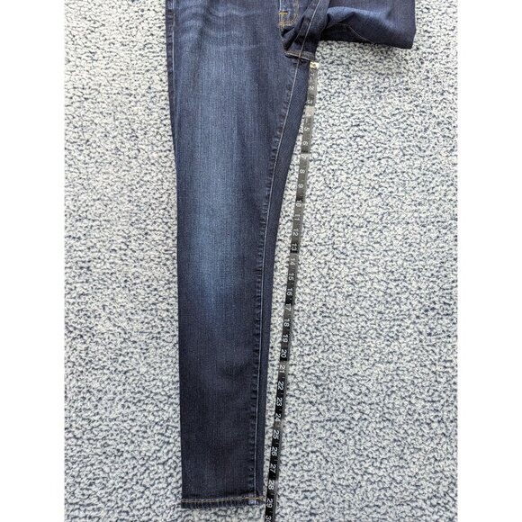 Frame Denim Le Skinny De Jeanne Jeans Size 31 Crop Ankle Wellington Dark Wash - Picture 11 of 14